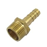 ゴールドトーンブラス8mmの燃料ガスホース口3/8「PTおねじカップリングフィッティング