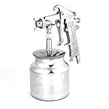 uxcell ミニスプレーガン　金属　シルバートーン　ミニスプレーガンペイント　F-75S