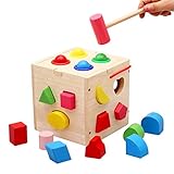 幼児の少年のための子供の初期の教育おもちゃと対にされた17の穴ノッキングボール形状少女時代2 +