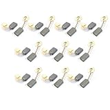 uxcell　カーボンブラシ　15.9 x 11 x 4.9mm　ダークグレー　10ペア入り