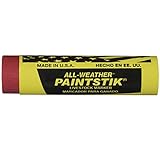All-Weather Paintstik Livestock Marker, 1" Diameter, 4" Length, Red (Pack of 12) [並行輸入品]