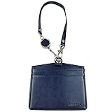 【MIKKEA】カードケース　パスケース 伸縮リール付き IDカードホルダー 横型 メンズ レディース 合皮 名札入れ 社員証 通勤カード