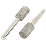 uxcell　ダイヤモンドバー　マウントポイント　合金シャンク　シャンク径6mm　研削ビット　2個