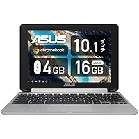 Chromebook クロームブック ASUS ノートパソコン 10.1型WXGA液晶 日本語キーボード C101PA シルバー グーグル Google