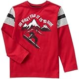 クレイジーエイト Crazy 8/ スノーボードティ レッド トップス長袖Tシャツ XS【並行輸入】