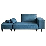 タンスのゲン カウチソファ 3人掛け 布地 収納 ローソファー クッション付 31200012 NV