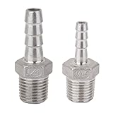 B Blesiya ホーステールコネクタ　オスネジ パイプ継手　304ステンレススチール