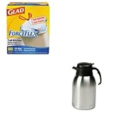 kitcox70427horsvc190 – Valueキット – HormelステンレススチールLined真空カラフェ( horsvc190 )とGlad ForceFlex tall-kitche