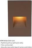 WAC Lighting WL-LED200F-RD-BZ 277V Vertical Step Light with Red by WAC Lighting
