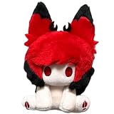 [Hushan] アラスター ぬいぐるみ 10cm 非公式 ハズビン・ホテル 人形 赤い悪魔 座る 猫 ミニ ドール 可愛い ねこ おもちゃ ハロウィン クリスマス 誕生日 プレゼント アニメグッズ
