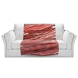 ブランケットウルトラソフトFuzzy 4サイズ！DIANOCHEデザインからby Julia Di SanoメノウMagic Rust RedホームDecor Unique Designer芸術的スタ