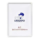 KMA URISAPO [パネル] ポスター 店舗看板 (A1サイズ) アルミ フレーム巾32mm 壁掛け紐付 白 ウリサポ (K-PP32-A1W)