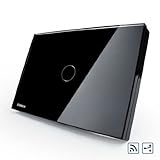 米国/ AU標準、スマートホーム、ブラックパールクリスタルガラスパネル、vl-c301sr-82、2ウェイデジタルワイヤレスリモートコントロールホームライトスイッチ