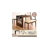 収納エクステンションテーブルベンチダイニング3点セット(A)ハニーナチュラル