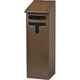 信楽焼　信楽BEST SELECTION　角ポスト・茶（全高70.5cm×全幅22cm×奥行26cm）