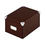 ふた付き収納ボックス カラーボックスの整理にも 折りたたみストレージボックス 〔M〕 ショコラブラウン