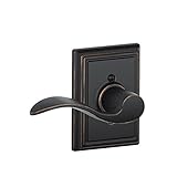 Schlage F170ACC716ADDLH Addison Collection Left Hand Accent Decorative Trim Lever, Aged Bronze Schla