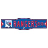 NHL New York Rangers 27875010ストリート/ゾーンサイン、4.5 " X 17 "