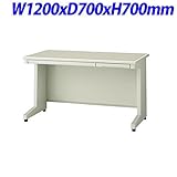 プラス RJDeskIIシリーズ 平机 奥行700mmタイプ 天板・本体カラー：エルグレー W1200×D700×H700mm RJ-127H LGY