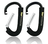 Handy Stroller Hooks, Perfect Stroller Accessories Clips On Any Baby Stroller Travel Systems and Jog