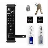 Biometric Fingerprint Doorlock TM900-KV Digital Keyless Lock Key +RFID tag 4Ways 生体認証指紋認証ドアロックTM900-