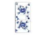【有田焼】花唐草(1穴)コンセントカバー