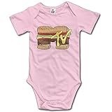 赤ちゃん&ベビー服 アメリカ ハンバーグ ニューヨーク ロンドン 半袖ロンパース 夏 女の子 男の子 18 Months ピンク