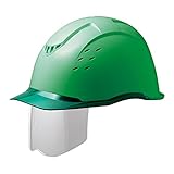 ミドリ安全 ヘルメット SC-13PCLVS RA KP付 コンドル グリーン/グリーン