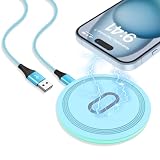 Viviber ワイヤレス充電器 15W急速充電 iPhone15充電器 置くだけ充電器 タイプC充電ケーブル付き 超薄型 アイフォン充電器 15W/10W/7.5W/5W出力 無線充電器 iPhone15/15Pro・iPhone14/13/12/11/XS/XR/X/8シリーズ・Galaxy・Xperia・Androidなど機種対応
