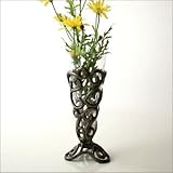 フラワーベース 花瓶 花器 アイアンとガラスのベース Ａ [ebn4469]