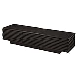 背面収納付き格子TVボード サルト 幅150cm ブラウン