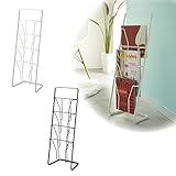 マガジンラック マガジンスタンド 本立て ディスプレイラック タワー TOWER 4段(ブラック)