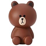 Line Characterブラウン、コインバンク、お金ボックス、図