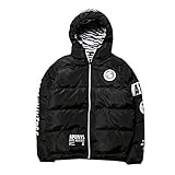 エイプ エーエイプ アベイシングエイプ Aape BY A BATHING APE メンズ ダウンジャケット ブルゾン (XXL, ブラック)