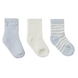 【2016冬新発売】 ベアフットドリームス ベビーソックス 3足セット出産祝い ギフト BAMBOO CHIC LITE BABY SOCKS 475 (カラー：Blue) Barefoot Drea