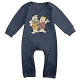 キッズ原始家族フリントストーンFred and Barneyベビーボディスーツ男の子女の子コットン100 %ロングパンツOnesies カラー: ブルー