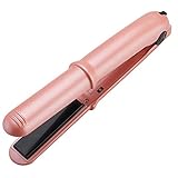 EKUPUZヘアアイロン コードレス、リフアヘアアイロン 充電カーラーヘアストレートアイロン 持ち運び便利 ミニ USB充電式 ヘアアイロン