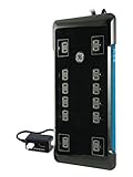 GE UltraPro 12 Outlet 2 USB Surge Protector, 8' Cord, USB Charging Dock, 2.1A, 4320 Joules, Safety C