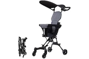 Tonain ベビーウォーカー 折りたたみ式 軽量ベビーカー 超軽量 4.2kg 子供用 スクーター ベビーカー 3輪ベビーカー キャリーハンドル 高さ調節可能 バギー一輪車 1.5歳から