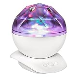 EKINHUI AGM Aurora Sky Cosmos Ocean Wave LED Night Light StarryマスタープロジェクタUSB電源供給ダイヤモンド音楽スピーカーのベッドルーム