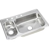 Elkay DSEMR233224 Dayton Kitchen Sink Ultra Radiant Stainless Steel Top Mount 4 Holes by Your Other 
