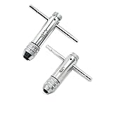 Dovewill 2本　耐久性　M3-M8　と　M5-M12　タップ　レンチ　Tバー　ハンドル　タップ　ラチェット　調整可能