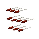 JINTONG ゴム砥石 2.35mmシャンク コーン ヘッド セラミック 研磨 マウント10個入り