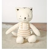 [JISAM TRADE]Organic Stuffed Animals plush toy for Babies Rag Doll 100% Cotton Baby Cat Coco & Free 