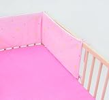 Cot bed BUMPER approx. 30x180cm, 3-sided, nursery bedding, baby, toddler (pattern: good night bears_