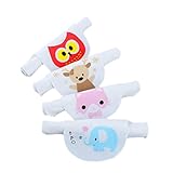 4PCSコットンベビー汗吸収タオル6つの層の汗のウィッキングパッドビブス19 * 39CM-A01