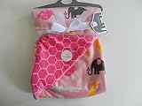 Sweet Lullaby Pink Animal Print 30"x 40" Reversible Baby Blanket [並行輸入品]