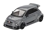 MINI GT 1/64 アバルト 595 LB-WORKS x Abas Works グレー (右ハンドル) 完成品 MGT00995-R