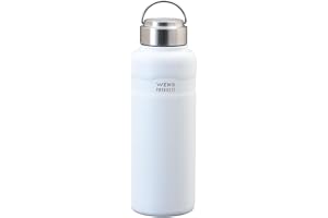 アトラス 水筒 1リットル 保冷 保温 真空断熱 ステンレス マグボトル 軽量 直飲み 洗いやすい アウトドア WENS ウェンズ 1000ml 1L ホワイト 白湯 AWPB-1000WH