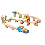 イマジナリウム 木製カラフルボール ころがしつみきセット